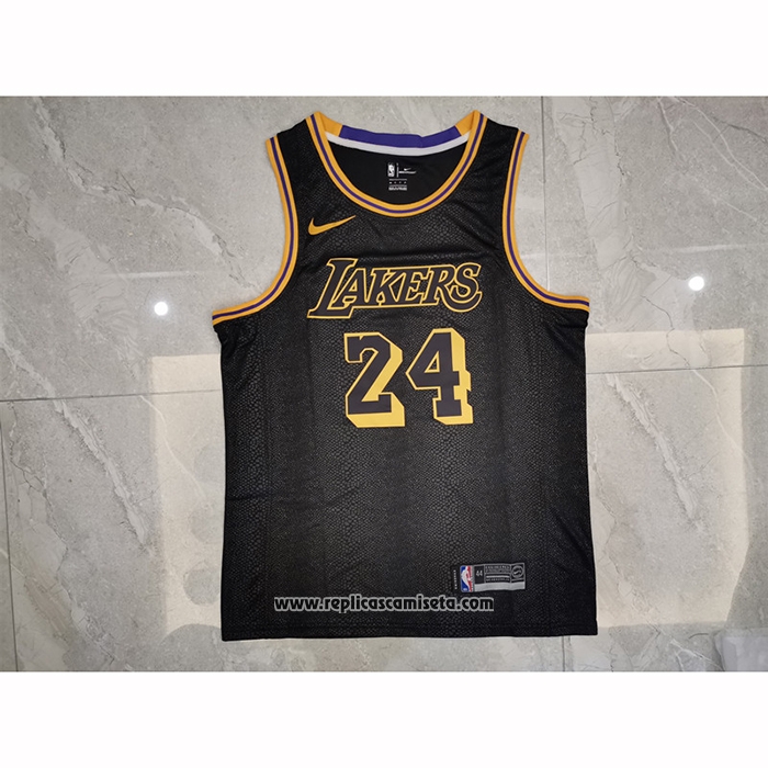 Camiseta Los Angeles Lakers Kobe Bryant #24 Ciudad 2017-18 Negro